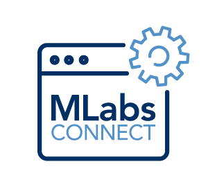 MLabsCONNECT Screen with Edit Gear