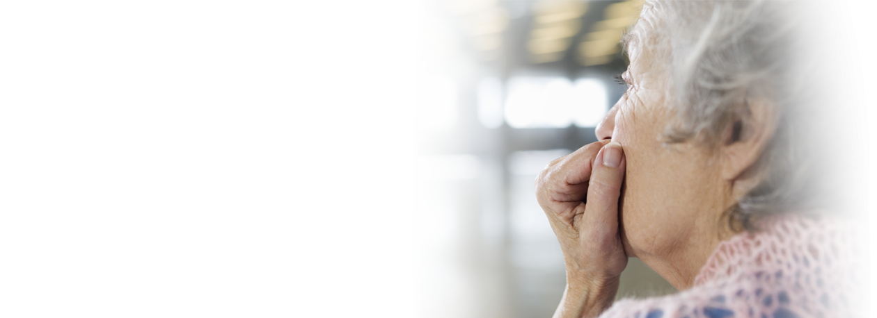 Senior woman thinking